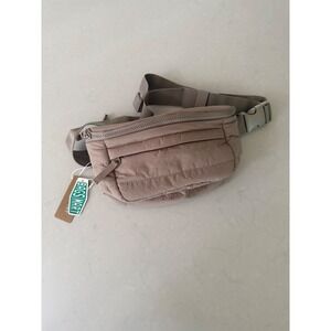 Bagsmart Belt Bag Quilted Fanny Pack Crossbody Waist Bag Taupe NWT